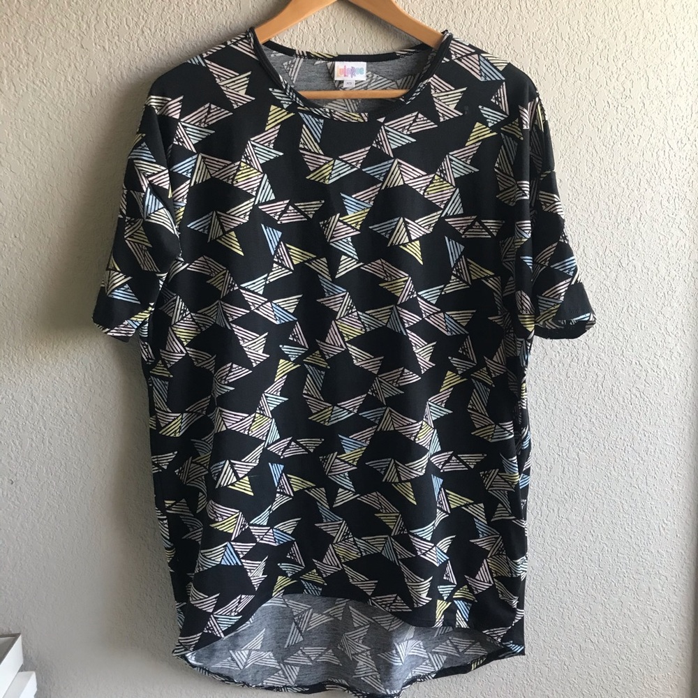 Lularoe irma pastel triangles top